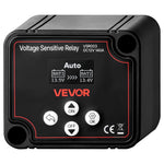 VEVOR dubultā akumulatora izolators 12 V 140 A, manuāls un automātisks VSR spriegumjutīgs relejs ar LCD displeju, piemērots litija un svina-skābes akumulatoriem automašīnām, kravas auto, kemperiem, UTV, ATV un laivām