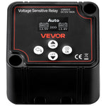 VEVOR dubultā akumulatora izolators 12 V 140 A, manuāls un automātisks VSR spriegumjutīgs relejs ar LCD displeju, piemērots litija un svina-skābes akumulatoriem automašīnām, kravas auto, kemperiem, UTV, ATV un laivām