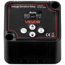 VEVOR divu akumulatoru izolatora komplekts 12 V, 140 A, spriegumjutīgs VSR relejs ar manuālo un automātisko režīmu, voltmetru un LCD displeju, piemērots svina-skābes akumulatoriem UTV un ATV transportlīdzekļiem