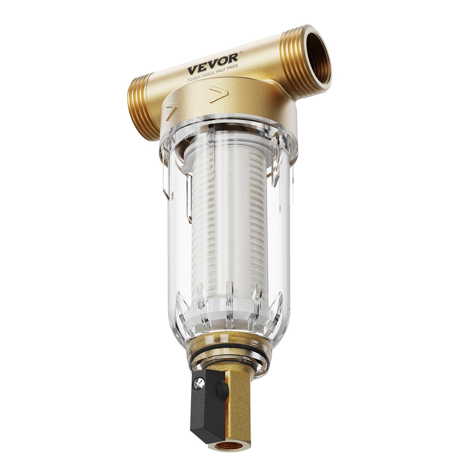 VEVOR spin-down filtrs, 40 µm + 30 µm, nogulšņu filtrs akas ūdenim,  20 mm G-F + 25 mm G-M, 4 m³/h plūsma