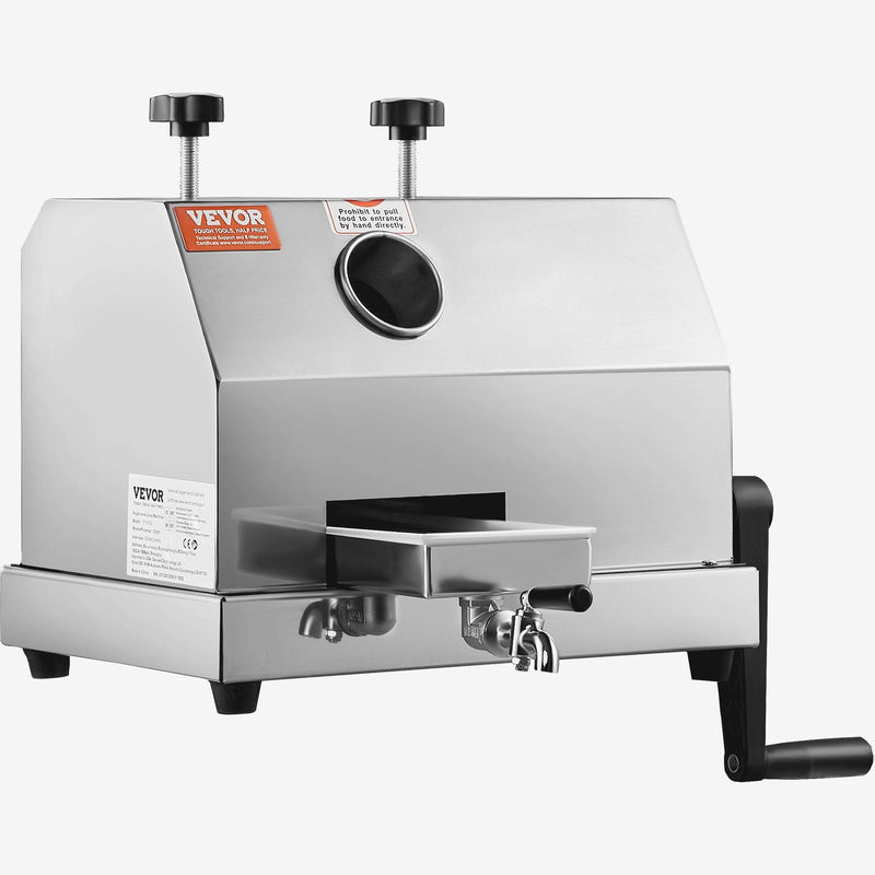 VEVOR komerciālā cukurniedru sulu spiede, 3 veltņi, 6 cm padeve, jauda 50 kg/h