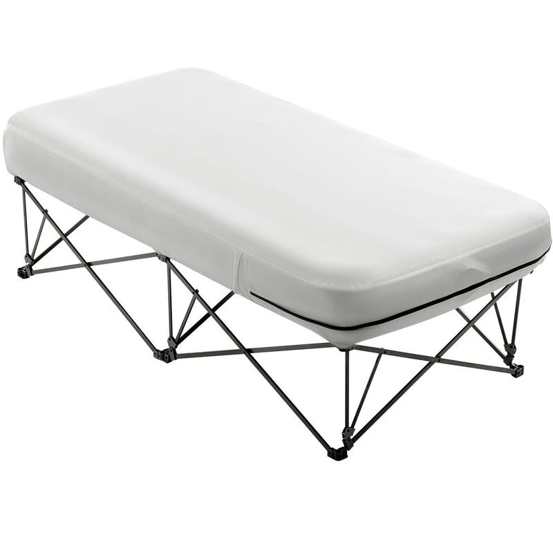 VEVOR Inflatable mattress with frame and pump, 1 person, for camping, up to 136 kg