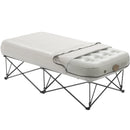 VEVOR Inflatable mattress with frame and pump, 1 person, for camping, up to 136 kg