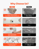 VEVOR Inflatable mattress with frame and pump, 1 person, for camping, up to 136 kg