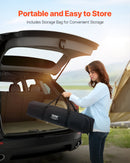 VEVOR Inflatable mattress with frame and pump, 1 person, for camping, up to 136 kg