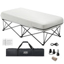 VEVOR Inflatable mattress with frame and pump, 1 person, for camping, up to 136 kg