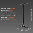 VEVOR PCP četru pakāpju rokas pumpis, 300 bar augstspiediena gaisa uzpildei, ar eļļas-mitruma filtru, manometru un nerūsējoša tērauda konstrukciju pneimatiskajiem ieročiem, nirēju baloniem un peintbola tvertnēm