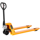 Rokas palešu rati, 2,5 t kravnesība, ar 122 × 68,6 cm dakšām materiālu pārvietošanai, dakšu pacelšanas augstuma diapazons 85–180 mm, piemēroti noliktavām, lielveikaliem un ražošanai