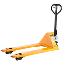 Rokas palešu rati, 2,5 t kravnesība, ar 122 × 68,6 cm dakšām materiālu pārvietošanai, dakšu pacelšanas augstuma diapazons 85–180 mm, piemēroti noliktavām, lielveikaliem un ražošanai