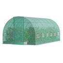 Pieejams 10dienu laikā! VEVOR pārnēsājama augu siltumnīca 5,90x2,95x2,25 m, galvanizēts rāmis, PE pārklājums, zaļa