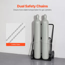 VEVOR divu balonu metināšanas rati – skābekļa un acetilēna balonu rati ar 254 mm pilnām riepām