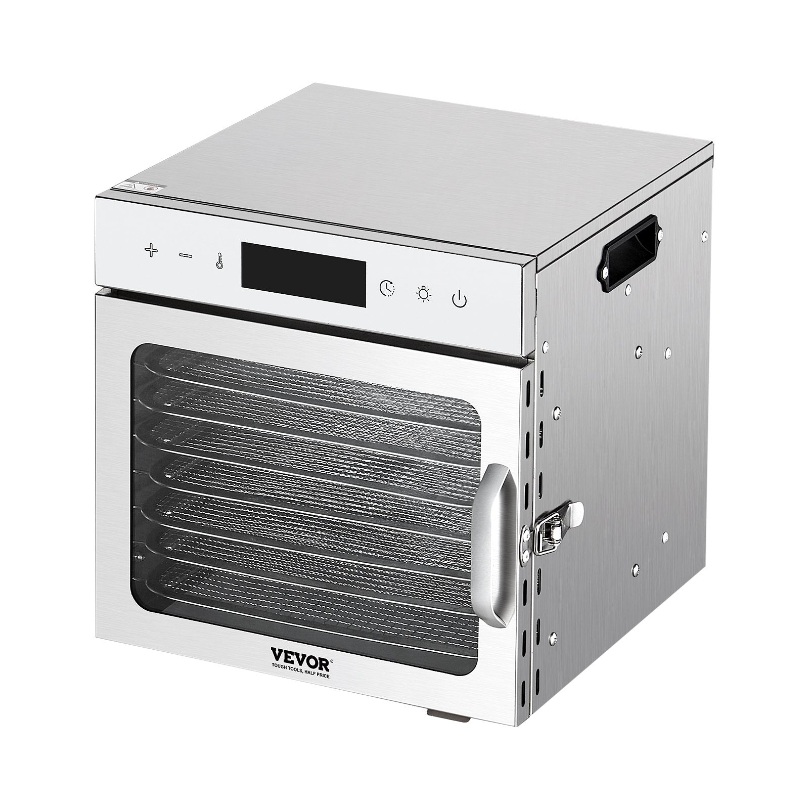 VEVOR pārtikas dehidrators ar 8 paplātēm, 400 W, nerūsējošais tērauds