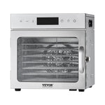 VEVOR pārtikas dehidrators ar 8 paplātēm, 400 W, nerūsējošais tērauds