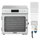VEVOR pārtikas dehidrators ar 8 paplātēm, 400 W, nerūsējošais tērauds