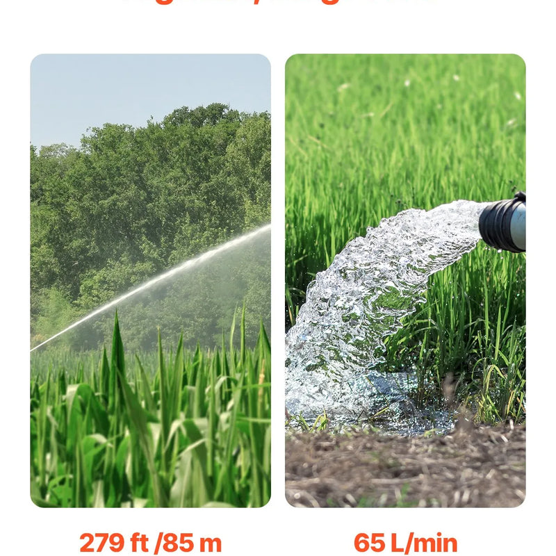 VEVOR dziļurbuma iegremdējamais sūknis 550 W, 230 V, plūsma līdz 65 l/min, pacelšanas augstums līdz 85 m, 20 m kabelis ar ārēju vadības bloku, nerūsējošā tērauda korpuss, IP68, rūpniecībai, apūdeņošanai un mājsaimniecībai