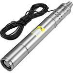 VEVOR dziļurbuma iegremdējamais sūknis 550 W, 230 V/50 Hz, plūsma līdz 35 l/min, pacelšanas augstums līdz 108 m, smilšu izturība <5 %, 20 m barošanas kabelis, 7,6 cm nerūsējošā tērauda korpuss, IP68, rūpniecībai, apūdeņošanai un mājai