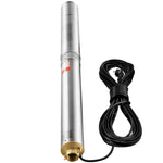 VEVOR dziļurbuma iegremdējamais sūknis 1500 W, 230 V/50 Hz, plūsma līdz 9,8 m³/h, pacelšanas augstums līdz 108 m, 9,1 m elektriskais kabelis, nerūsējošā tērauda korpuss, IP68, rūpniecībai, apūdeņošanai un mājsaimniecībai