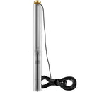VEVOR dziļurbuma iegremdējamais sūknis 2200 W, 230 V/50 Hz, plūsma līdz 9,8 m³/h, pacelšanas augstums līdz 144 m, 9,1 m elektriskais kabelis, nerūsējošā tērauda korpuss, IP68, rūpniecībai, apūdeņošanai un mājsaimniecībai