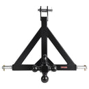 3 punktu 50 mm piekabes sakabes uztvērējs traktora vilkšanas stienim ar ātrās uzkabes adapteri