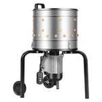 VEVOR putnu spalvu noplūkšanas mašīna, 400 mm bungas diametrs, 500 W, 230 apgr./min, ar 114 silikona pirkstiem un transportēšanas riteņiem, nerūsējošā tērauda spalvu noņēmējs 1–2 vistu apstrādei vienā ciklā