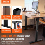 Электрическая подставка для стола VEVOR с регулируемой высотой и длиной, 70–117 см, 95–158 см, черная