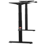 VEVOR Electric Height-Adjustable Desk Base with Two Motors, 65–129 cm, Black