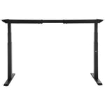VEVOR Electric Height-Adjustable Desk Base with Two Motors, 65–129 cm, Black