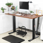 VEVOR Electric Height-Adjustable Desk Base with Two Motors, 65–129 cm, Black
