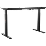 VEVOR Electric Height-Adjustable Desk Base with Two Motors, 70–117 cm, Black