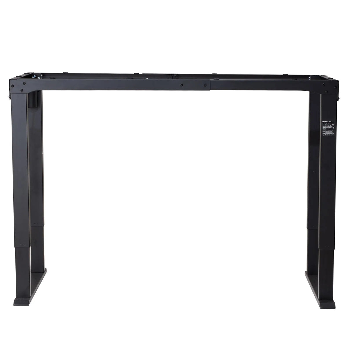 VEVOR Electric Standing Desk Frame with 4 Legs and Two Motors, 70–117 cm, 4 Height Memory Settings, Black