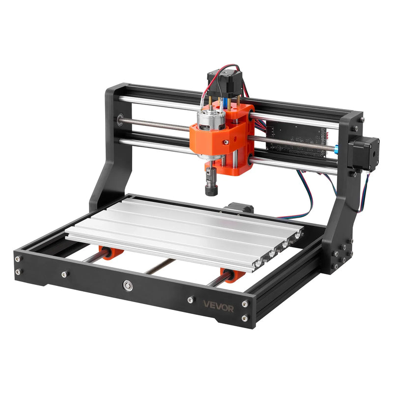 VEVOR 3018 CNC frēzēšanas iekārta, 60 W vārpsta, 3 asu koka gravēšanas un frēzēšanas mašīna, ar 300 × 180 × 40 mm darba zonu, bezsaistes vadības pulti, alumīnija sakausējuma konstrukciju, koka un akrila gravēšanai un griešanai