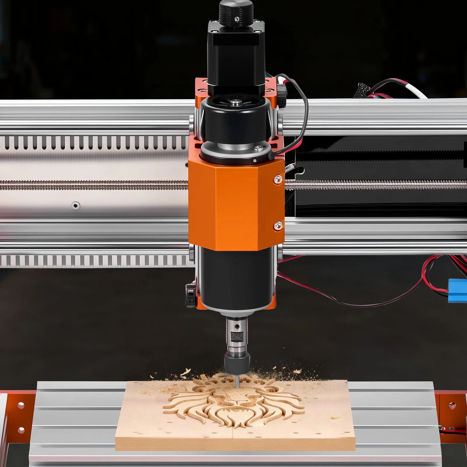 VEVOR CNC frēzēšanas iekārta, 500 W vārpsta, 3 asu koka gravēšanas un frēzēšanas mašīna, ar 300 × 180 × 80 mm darba zonu, bezsaistes vadības pulti, gala slēdžiem un avārijas apturēšanu, koka, akrila un plastmasas gravēšanai un griešanai