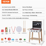 VEVOR 21 gab. Bērnu BBQ Grila Rotaļu Komplekts – Koka Gatavošanas Grils ar Skaņas Efektu