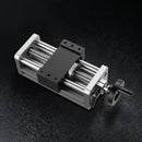 VEVOR lineārās kustības galda aktuators, efektīvais gājiens 100 mm, lodveida skrūves CNC lineārās kustības vadotne ar dubulto optisko asi, C7 augstas precizitātes klase, gultņu slīdošais bloks ar manuālu rokas ratu, X Y Z asīm