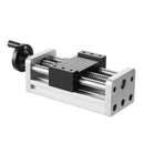 VEVOR lineārās kustības galda aktuators, efektīvais gājiens 100 mm, lodveida skrūves CNC lineārās kustības vadotne ar dubulto optisko asi, C7 augstas precizitātes klase, gultņu slīdošais bloks ar manuālu rokas ratu, X Y Z asīm