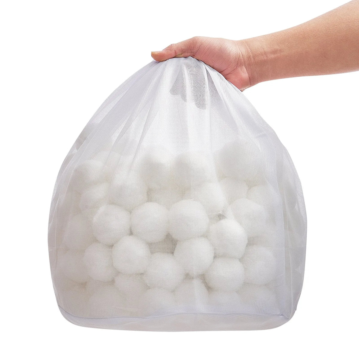 VEVOR baseina filtra bumbiņas smilšu filtriem, 2 kg, atkārtoti lietojamas poliestera šķiedras filtra bumbiņas ar mazgāšanas maisu, peldbaseiniem, virszemes baseiniem un akvārijiem