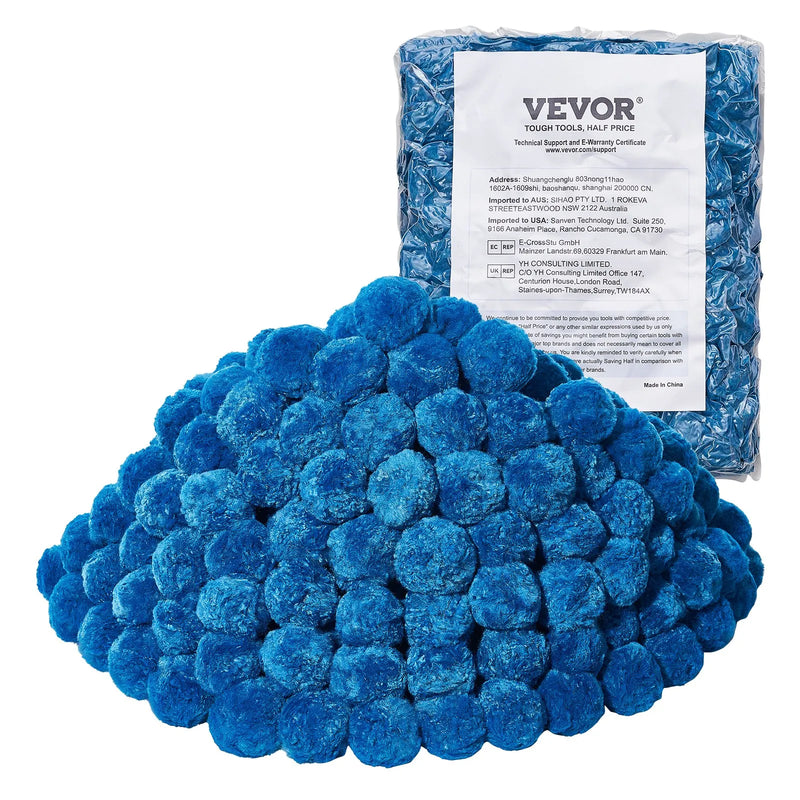 VEVOR baseina filtra bumbiņas smilšu filtriem, 1,8 kg, atkārtoti lietojams zilas krāsas poliestera šķiedras filtra materiāls ar mazgāšanas maisu, peldbaseiniem, akvārijiem un virszemes baseiniem