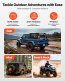 VEVOR degvielas kanna 6 l ar izliešanas snīpi un papildu eļļas kannu 1,9 l, maks. plūsma 5,5 l/min, hermētiska plakana pārnēsājama šķidruma kanna automašīnām, motocikliem, ATV un UTV