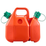 VEVOR degvielas kanna 6 l ar izliešanas snīpi un papildu eļļas kannu 1,9 l, maks. plūsma 5,5 l/min, hermētiska plakana pārnēsājama šķidruma kanna automašīnām, motocikliem, ATV un UTV
