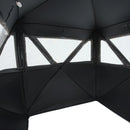 Jahipesa 2-3 inimesele soojusisolatsiooniga, statiiviga tool ja kandekott, kaasaskantav kamuflaaž telk, vastupidav pesa vaikse tõmblukuga ukse ja aknakujundusega, sobib hirve- ja kalkunijahiks.