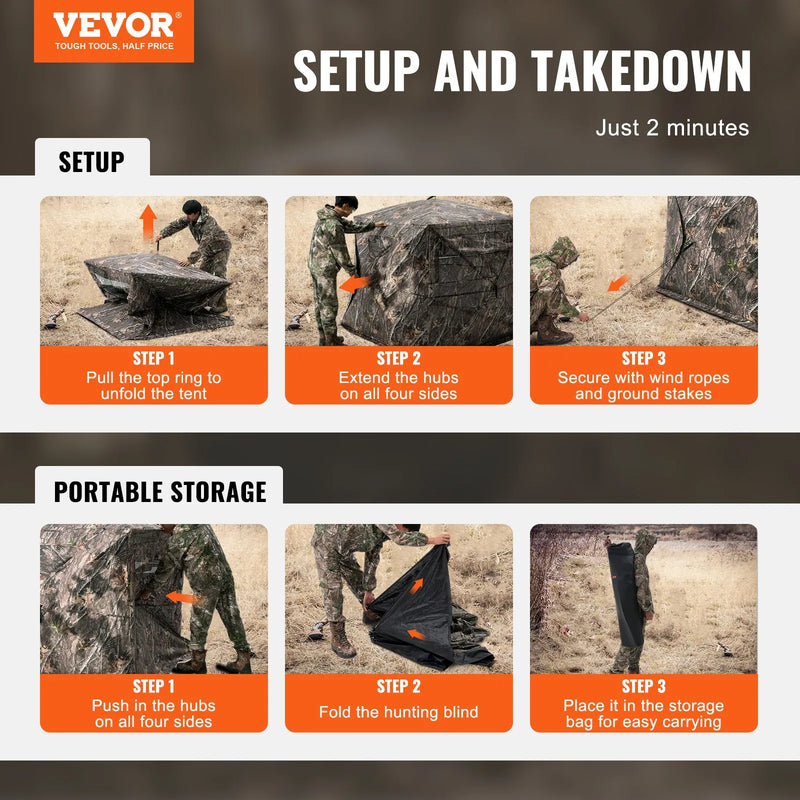 Jahipesa 270° ühepoolse läbipaistva võrkudega, 4-5 inimesele.