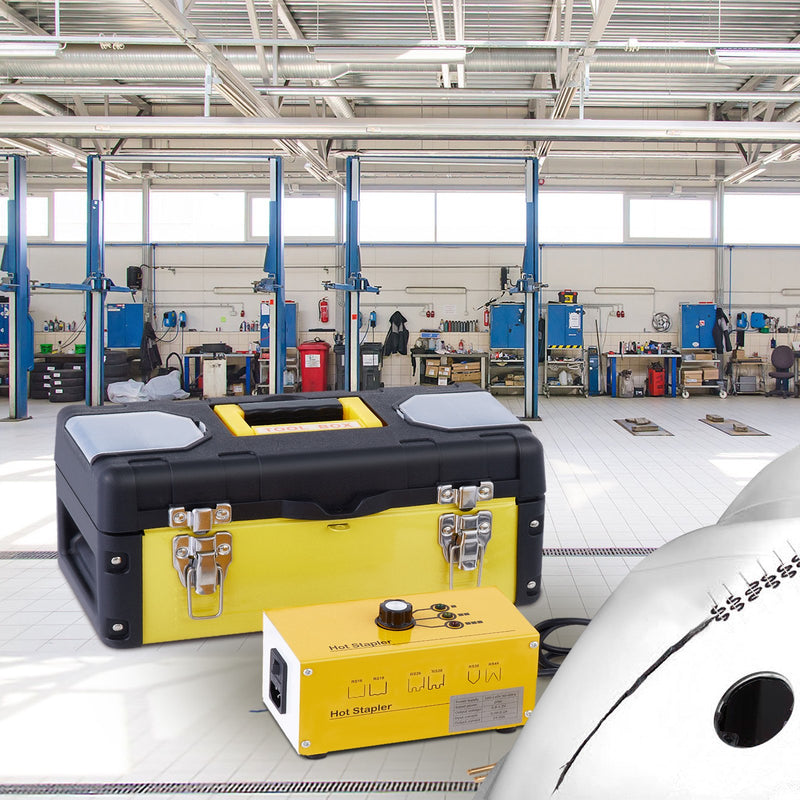 VEVOR 220 V plastikeevitaja koos kuuma klammerdajaga ja 600 klambriga, 3 kuumutusrežiimi, plastide remondikomplektiga