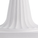 VEVOR plastmasas urnas tipa puķu podi 25 × 42 cm, 2 gab., klasiskie balti puķu podi iekštelpām un ārtelpām, dekoratīvi podi dārzam, balkonam, terasei, mājas ieejai, kāzām un pasākumiem