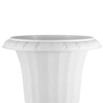 VEVOR plastmasas urnas tipa puķu podi 25 × 42 cm, 2 gab., klasiskie balti puķu podi iekštelpām un ārtelpām, dekoratīvi podi dārzam, balkonam, terasei, mājas ieejai, kāzām un pasākumiem