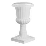 VEVOR plastmasas urnas tipa puķu podi 25 × 42 cm, 2 gab., klasiskie balti puķu podi iekštelpām un ārtelpām, dekoratīvi podi dārzam, balkonam, terasei, mājas ieejai, kāzām un pasākumiem