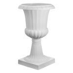 VEVOR plastmasas urnas tipa puķu podi 40 × 67 cm, 2 gab., klasiskie balti puķu podi iekštelpām un ārtelpām, dekoratīvi podi dārzam, balkonam, terasei, mājas ieejai, kāzām un pasākumiem