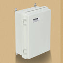VEVOR āra elektrības sadales kārba 430 × 330 × 180 mm, ABS plastmasas elektriskā aizsargkārba ar eņģu vāku un nerūsējošā tērauda aizdari, IP67 putekļu un ūdensizturīga, paredzēta āra elektroinstalācijas projektiem