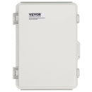VEVOR āra elektrības sadales kārba 430 × 330 × 180 mm, ABS plastmasas elektriskā aizsargkārba ar eņģu vāku un nerūsējošā tērauda aizdari, IP67 putekļu un ūdensizturīga, paredzēta āra elektroinstalācijas projektiem