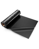 VEVOR 0,25 mm bieza plastmasas plēve 3,05 x 30,48 m, pastiprināts polietilēna pārklājums, aizsargplēve krāsošanai, tvaika barjera pagrīdes telpām, daudzfunkcionāla, melna