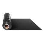 VEVOR 0,25 mm bieza plastmasas plēve 3,05 x 30,48 m, pastiprināts polietilēna pārklājums, aizsargplēve krāsošanai, tvaika barjera pagrīdes telpām, daudzfunkcionāla, melna
